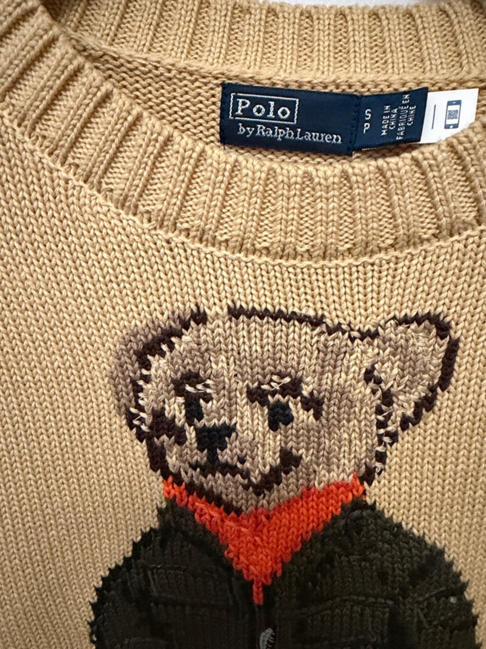 Polo Bear Cotton Crewneck Sweater - Picture 2 of 6